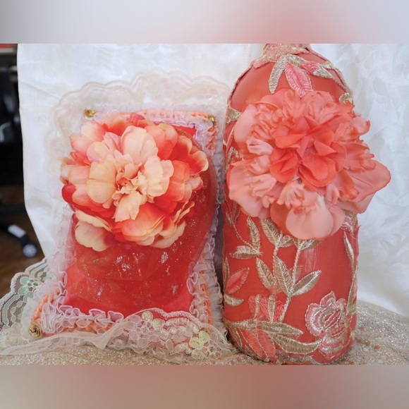 Hand Crafted Glass Bottle&Pillow Set Summer Dreaming In All Seasons - Picture 5 of 10